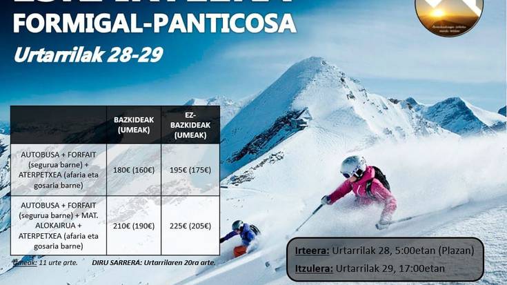 Eski irteera Formigal eta Panticosara