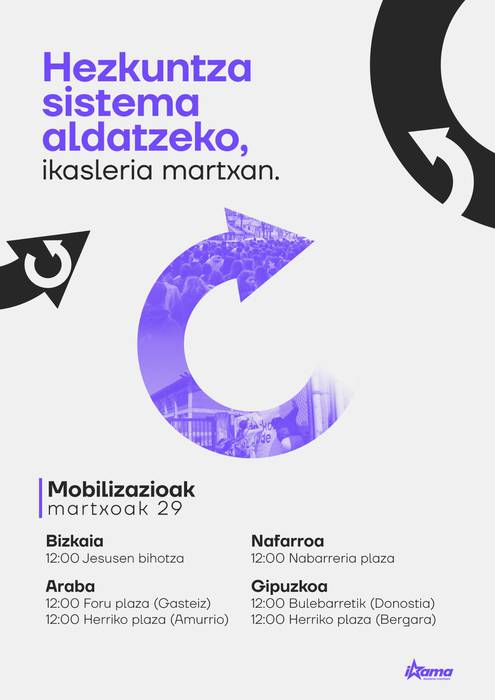 Hezkuntza Sistema aldatzeko. Ikasleria martxan