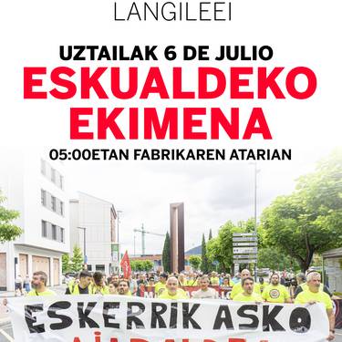 Maderas de Llodioko langileen aldeko eskualdeko ekimena