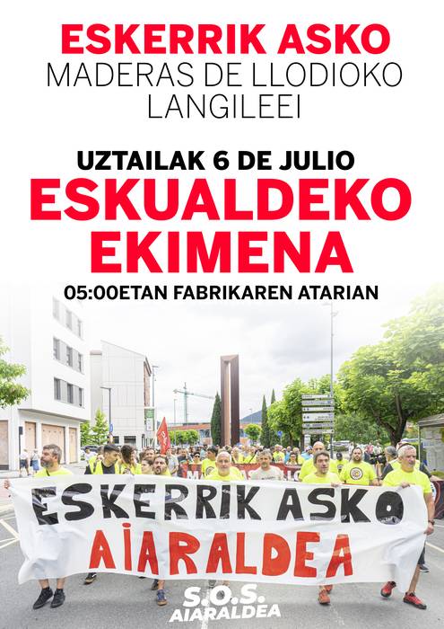 Maderas de Llodioko langileen aldeko eskualdeko ekimena