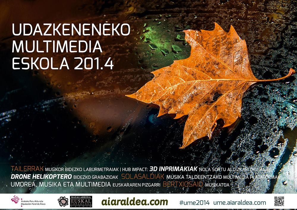 Udazkeneko multimedia eskolako tailer eta solasaldiak