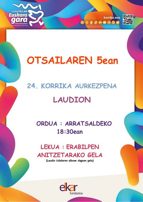 Korrikaren aurkezpena