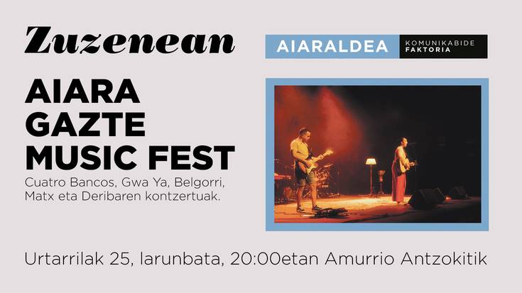 Aiara Gazte Music Fest jaialdia, zuzenean