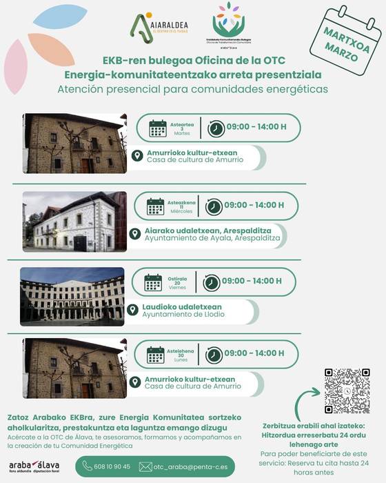 Energia komunitateentzako arreta presentziala