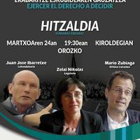 Erabakitze Eskubidea gauzatu: Juan Jose Ibarretxe, Zelai Nikolas, Mario Zubiaga