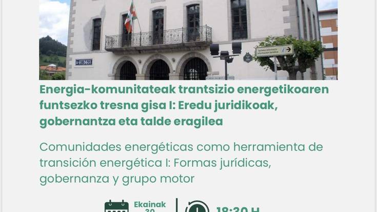 'Energia-komunitateak trantsizio energetikoaren funtsezko tresna gisa'