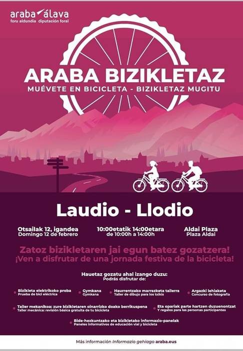Araba Bizikletaz ekimena Laudiora iritsiko da