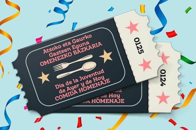 Irekita Atzoko eta Gaurko Gazteen Eguneko bazkarietarako izena emateko epea