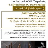 Bola-joko txapelketarako entrenamendua