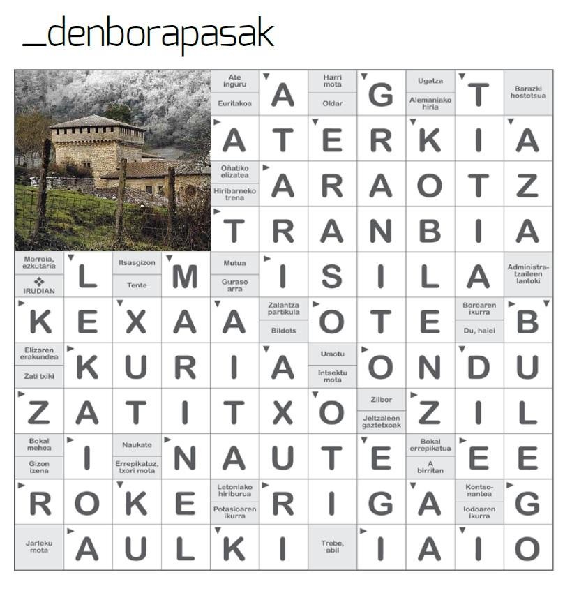 Egunkariaren 21. aleko denborapasen emaitzak. Asmatu al dituzu?
