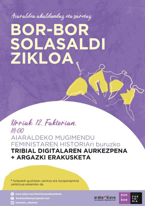 Aiaraldeko Mugimendu Feministari buruzko tribialaren aurkezpena