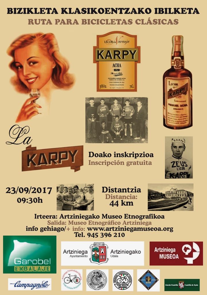 Bizikleta klasikoak protagonista Artziniega Museoan