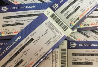 Alaves-Valladolid futbol partidarako 4 sarrera bikoitz