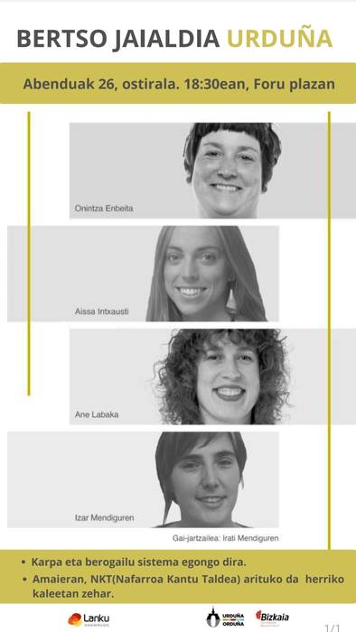 Bertso jaialdia Urduñan