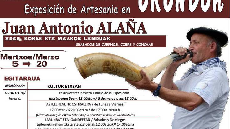 Artisautza Juan Antonio Alañaren eskutik