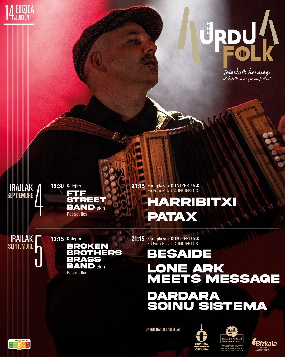Koroatze jaiek eta Urdufolkek tradizioz, kulturaz eta musikaz beteko dute berriz Urduña iraileko lehen asteburuan