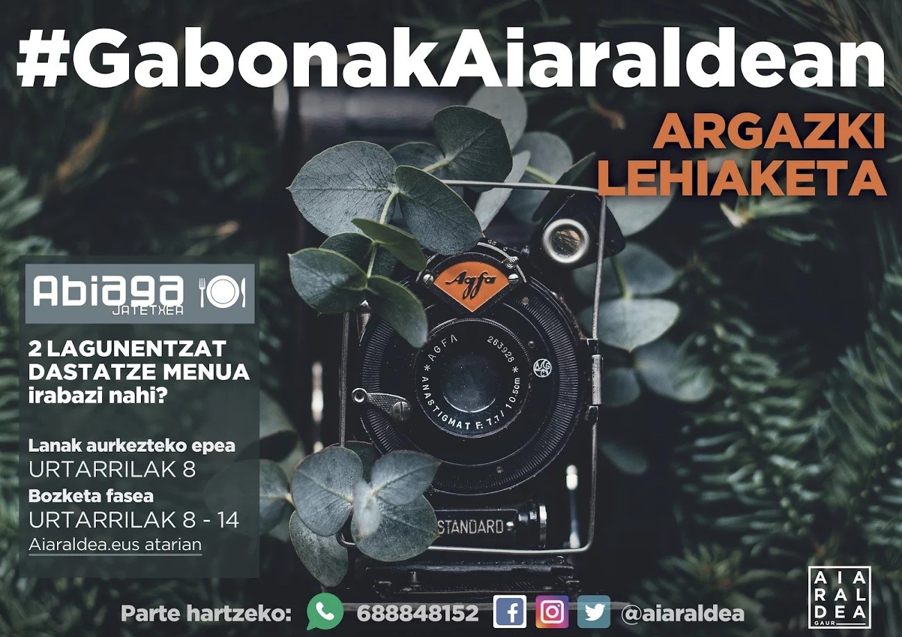 Gabonetako argazki lehiaketa abian da