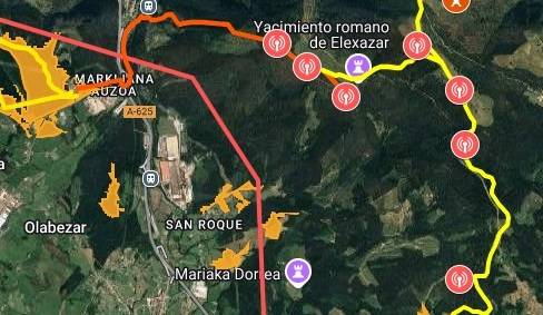 Zentral eoliko berria eraiki nahi dute Elexazar aztarnategi arkeologikoaren alboan eta San Roke auzoaren gainean