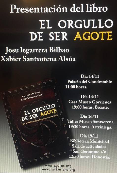 "El orgullo de ser agote" liburuaren aurkezpena