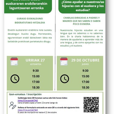 Euskarari buruzko hitzaldi telematikoak