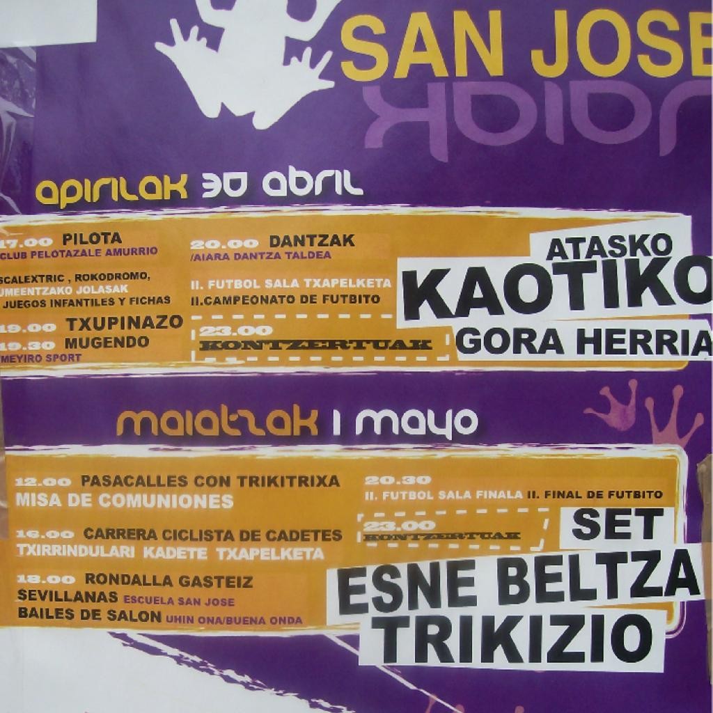 Bihar hasiko dira San Jose auzoko jaiak