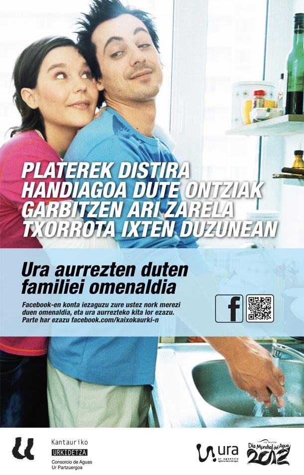 Kantauriko Ur Patzuergoak ura aurrezten duten familiak omenduko ditu
