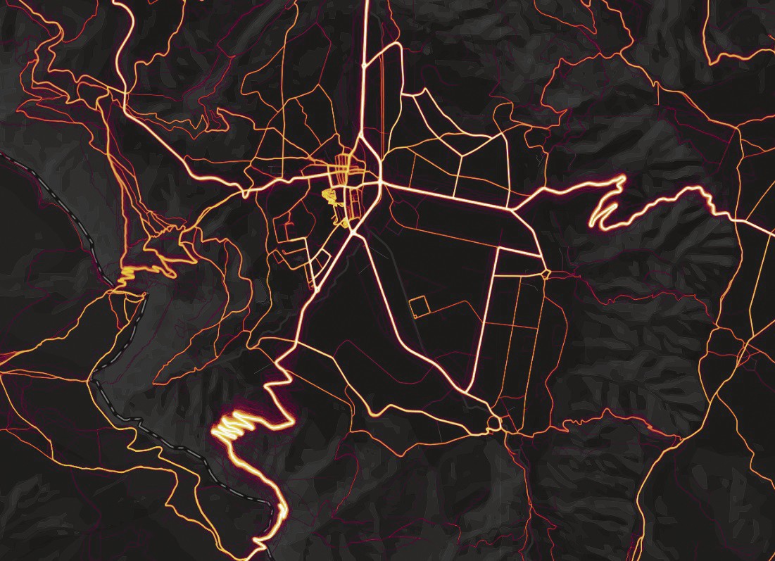 Eskualdeko biderik erabilienak ekarri dituzte argitara mapa batean