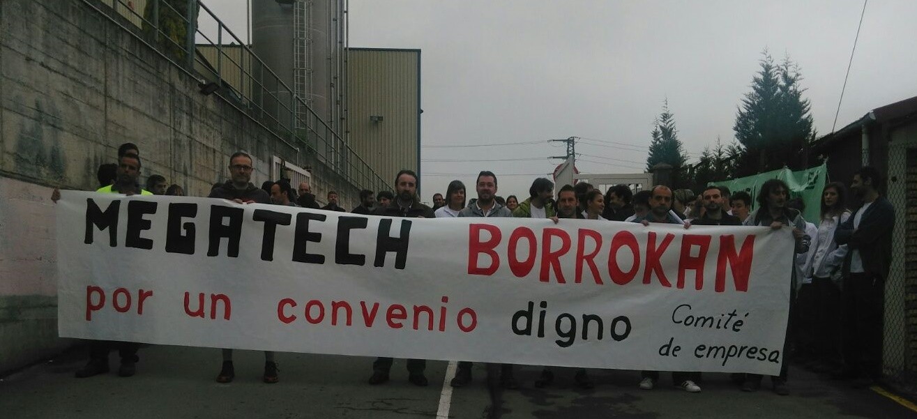 Hiru eguneko greba deitu dute Megatech enpresan, lan hitzarmen berriaren alde