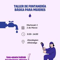 Emakumeentzako oinarrizko iturgintza tailerra