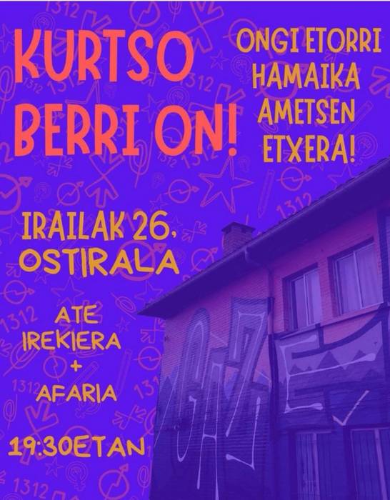 Ikasturte hasiera Amurrioko Gaztetxean