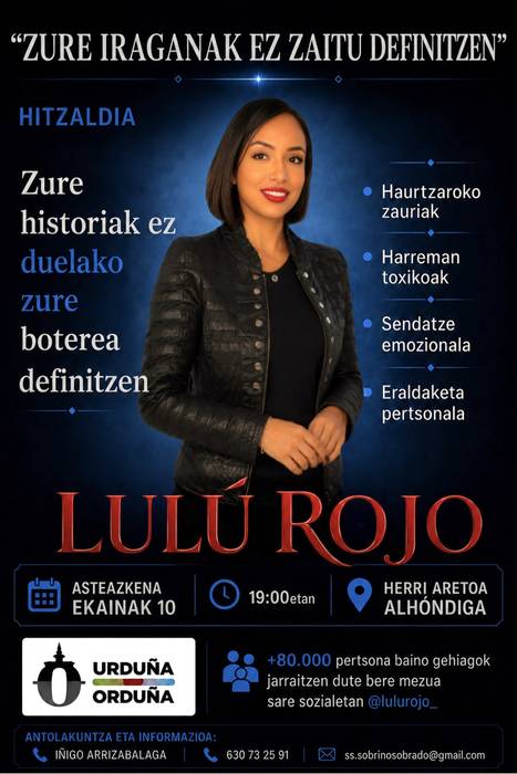 Hitzaldia: 'Zure iraganak ez zaitu definitzen'