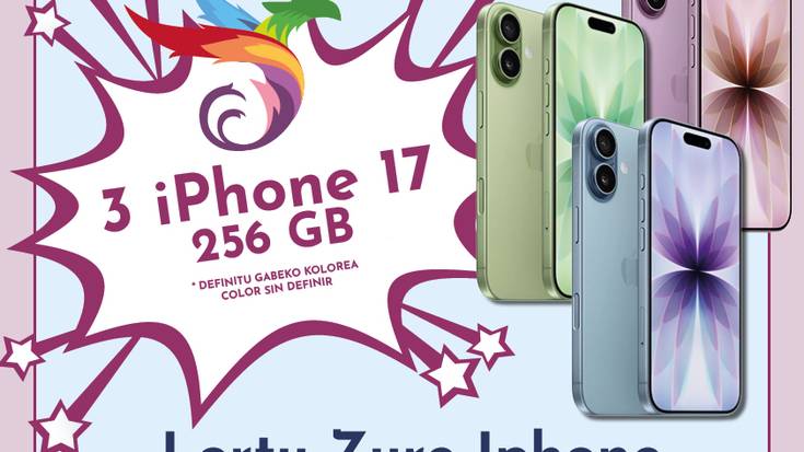 Amurriok herriko merkataritza bultzatuko du gazteen artean, hiru iPhone 17ren zozketarekin