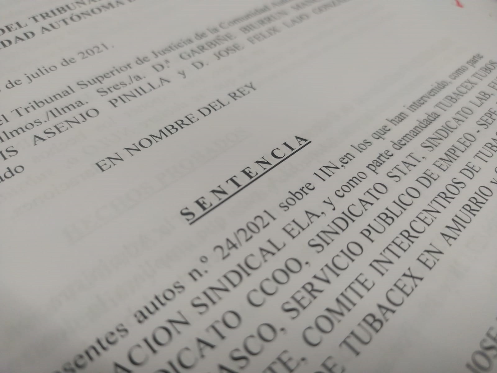 Tubacexeko zuzendaritzak greban erabilitako argudio nagusiak gezurtatu ditu sententziak
