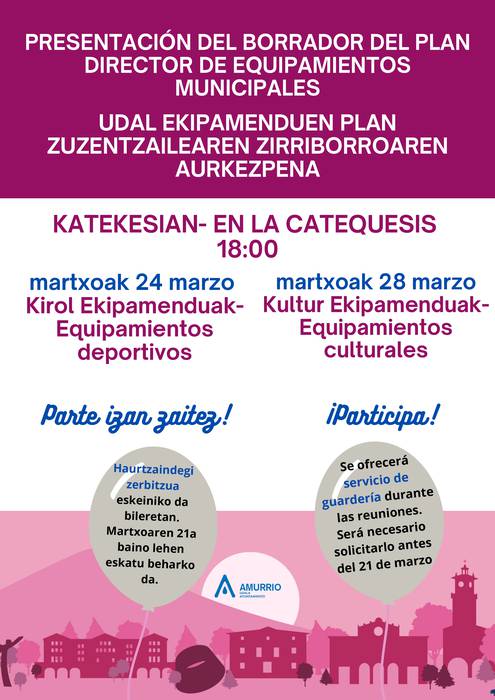 Udal ekipamenduen plan zuzentzailearen zirriborroaren aurkezpena