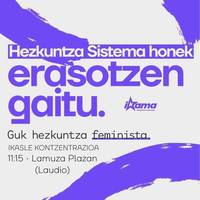 Ikasle mobilizazioa: "Guk hezkuntza feminista"