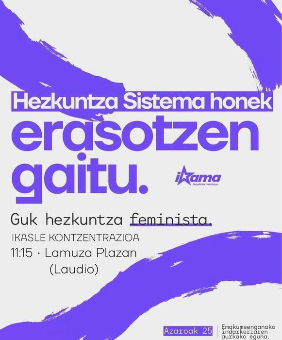 Ikasle mobilizazioa: "Guk hezkuntza feminista"