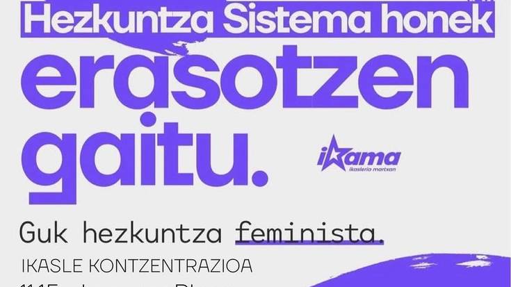 Ikasle mobilizazioa: "Guk hezkuntza feminista"