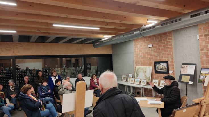 Herriko kuadroei buruzko erakusketaren inguruko balorazio oso positiboa egin dute Arrankudiaga-Zollon