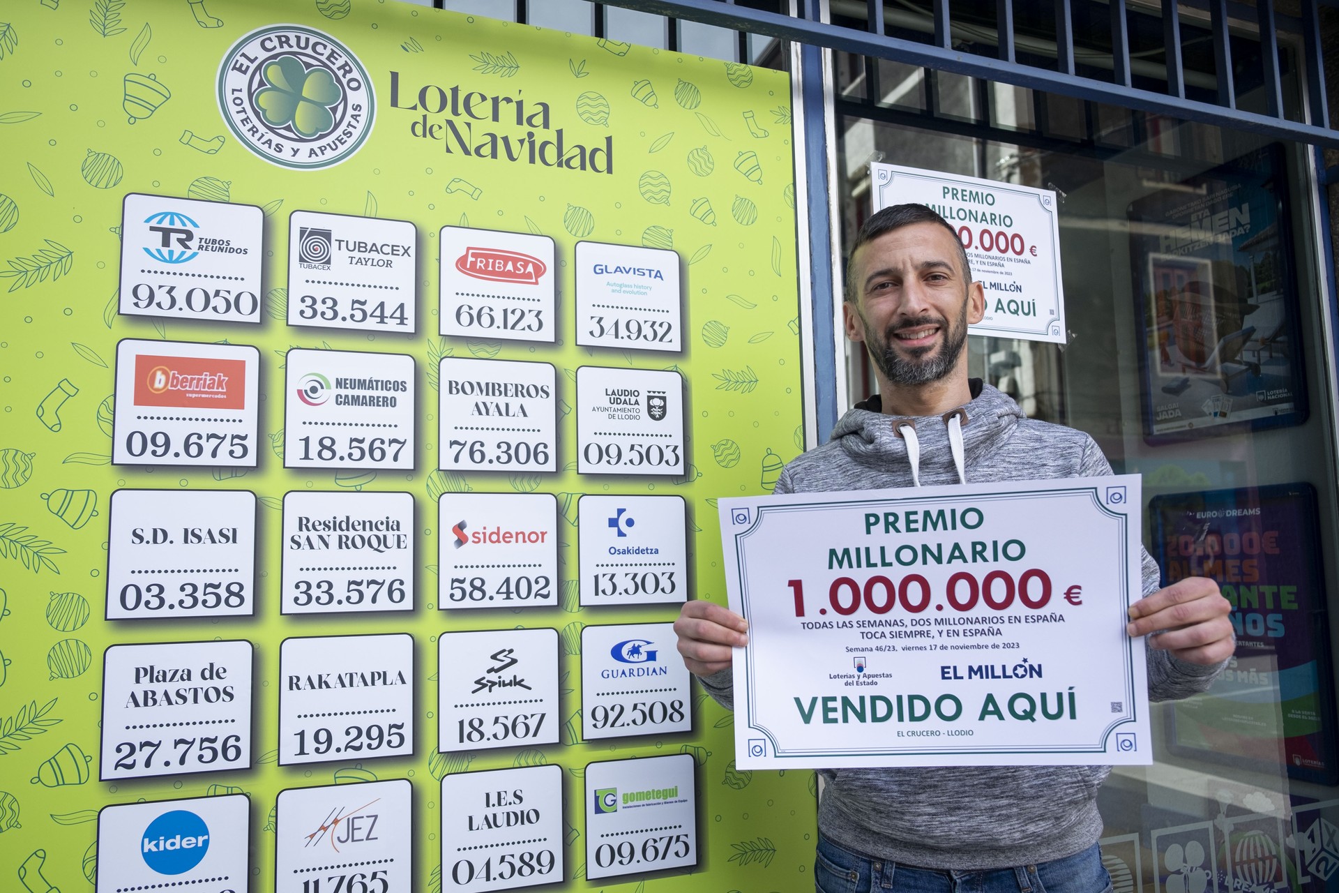 Milioi bateko saria banatu du El Crucero loteria administrazioak
