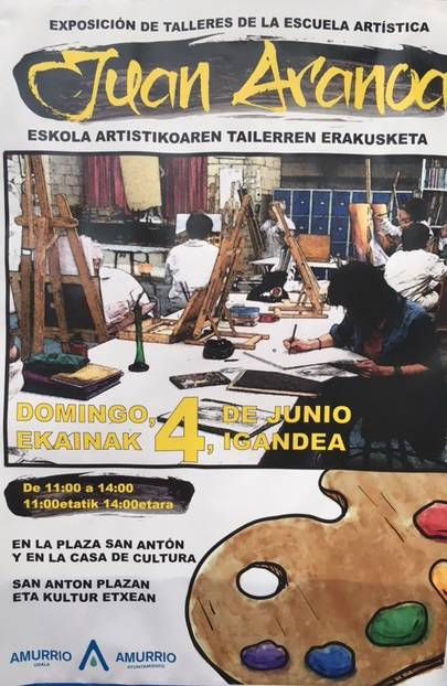 Juan Aranoa eskola artistikoaren tailerren erakusketa