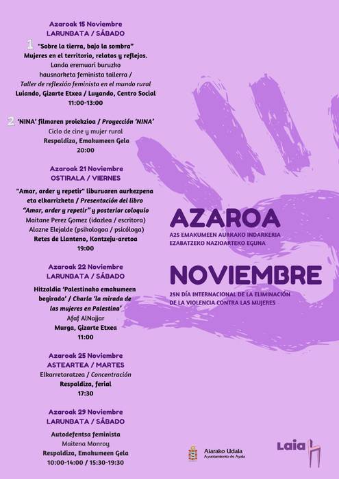 Landa eremuari buruzko hausnarketa feminista tailerra