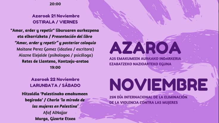 'Amar, arder y repetir' liburuaren aurkezpena eta elkarrizketa