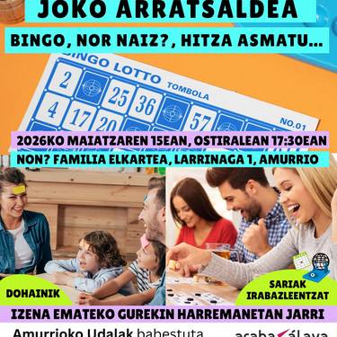 Joko arratsalde dibertigarria Amurrion: euskara praktikatzeko eta sariak irabazteko aukera Tourbelen eskutik
