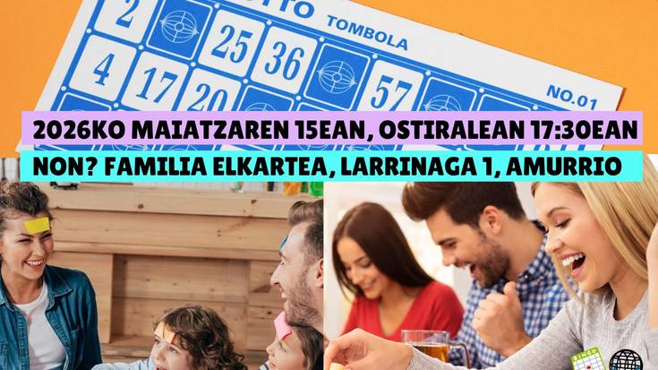 Joko arratsalde dibertigarria Amurrion: euskara praktikatzeko eta sariak irabazteko aukera Tourbelen eskutik