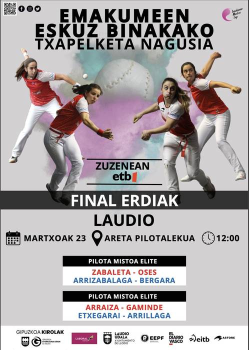 Emakumeen eskuz binakako txapelketa nagusia, final erdiak