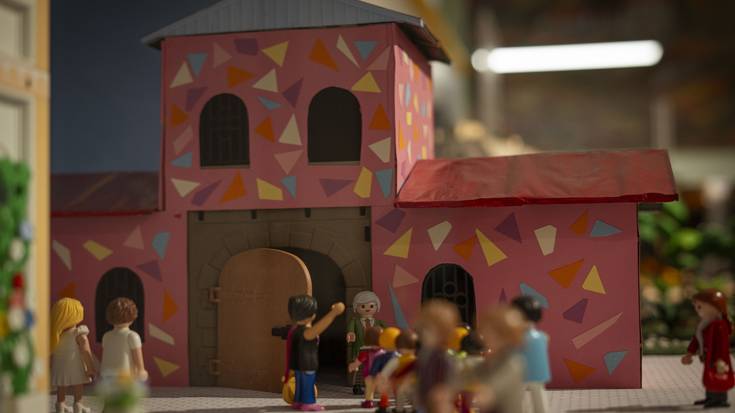 Urduña hiria Playmobil eskalan