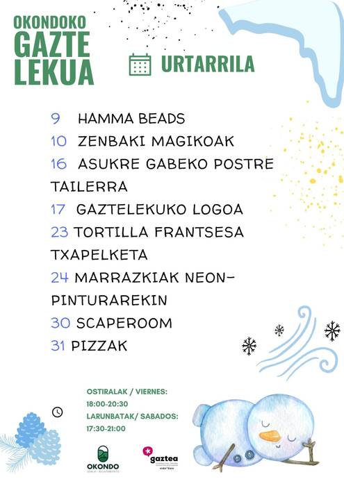 Okondoko Gaztelekua: Pizzak