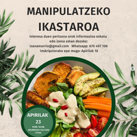 Elikagaiak manipulatzeko ikastaroa