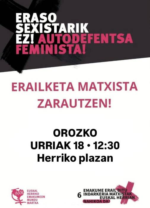 Zarauzko erailketa matxista salatzeko elkarretaratzea