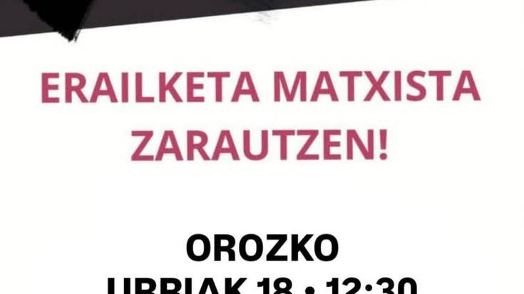 Zarauzko erailketa matxista salatzeko elkarretaratzea
